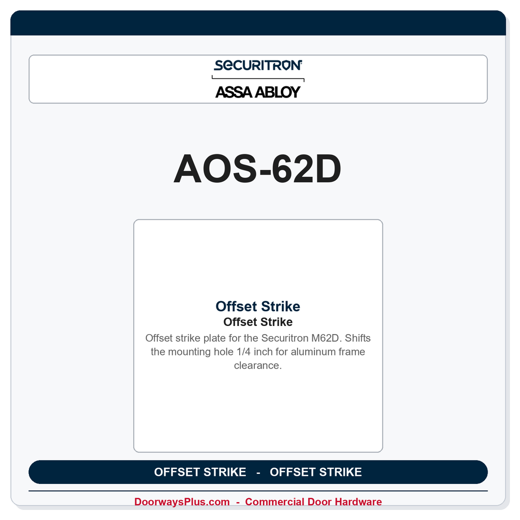 Securitron AOS-62D | Offset Strike