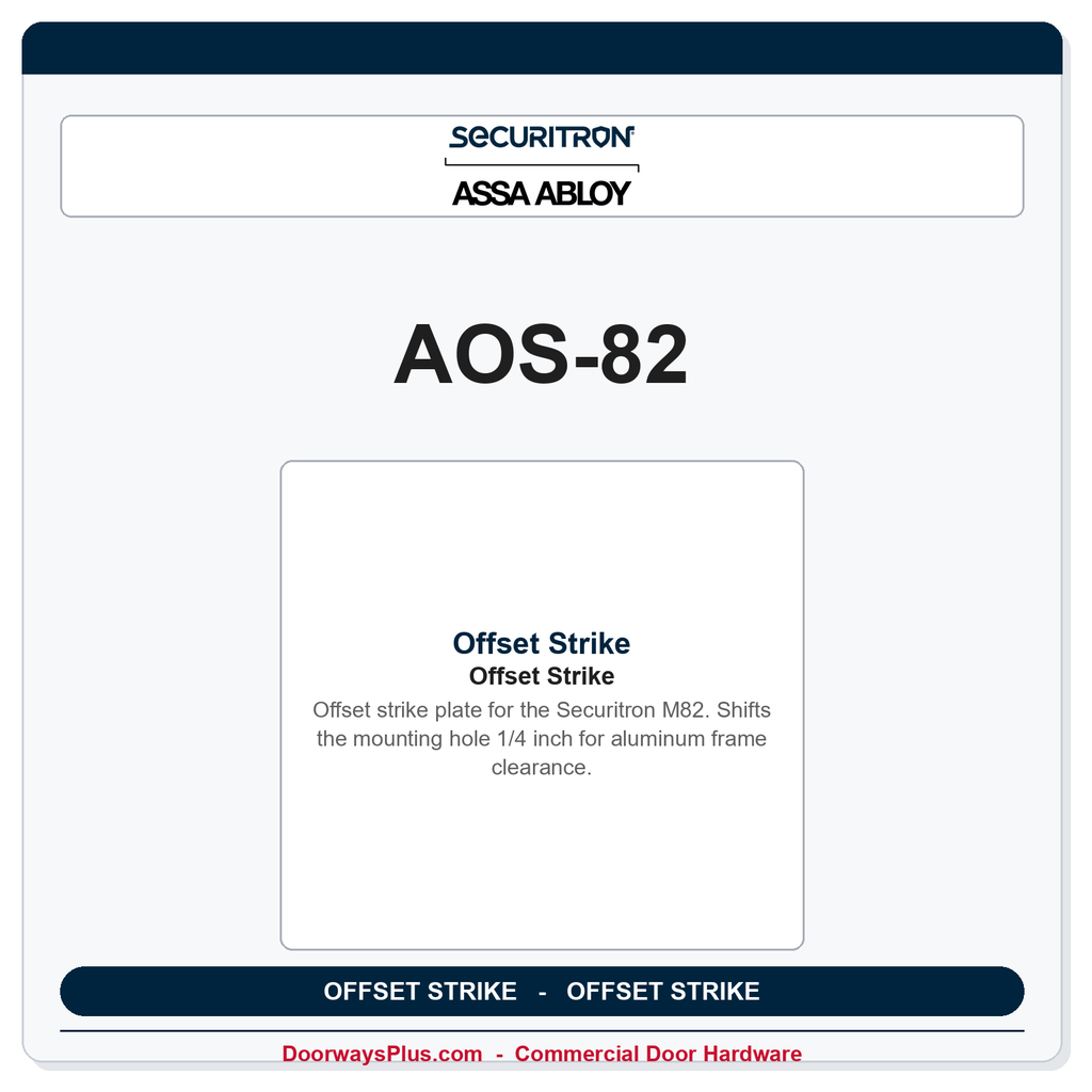 Securitron AOS-82 | Offset Strike