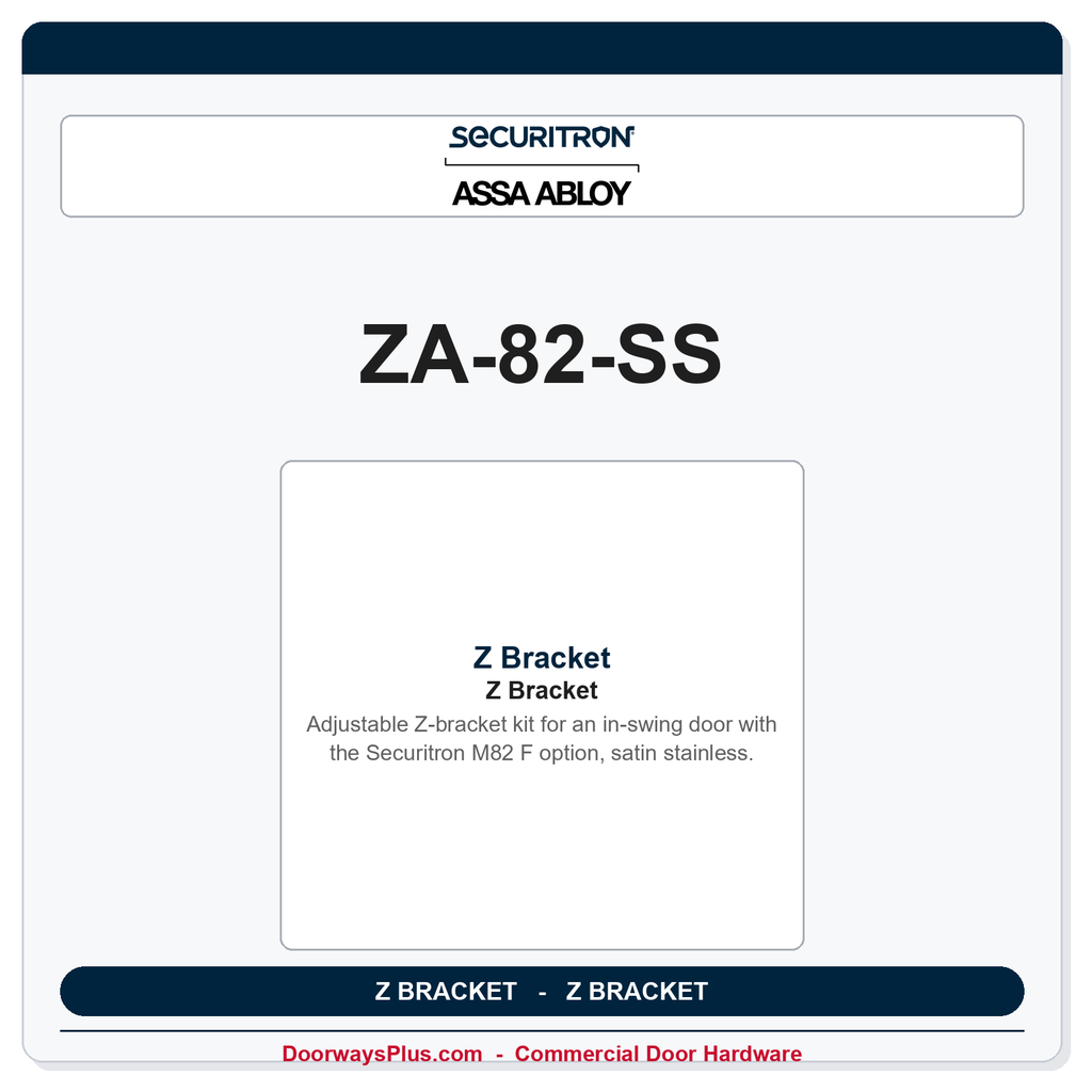 Securitron ZA-82-SS | Z Bracket