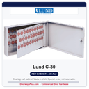 Lund C-30 Key Cabinet | 30-Key One-Tag | Made in USA