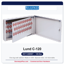Lund C-120 Key Cabinet | 120-Key One-Tag | Made in USA