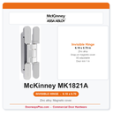 McKinney MK1821A 6.10 in x 0.70 in Steel Concealed Invisible Full Mortise Hinge