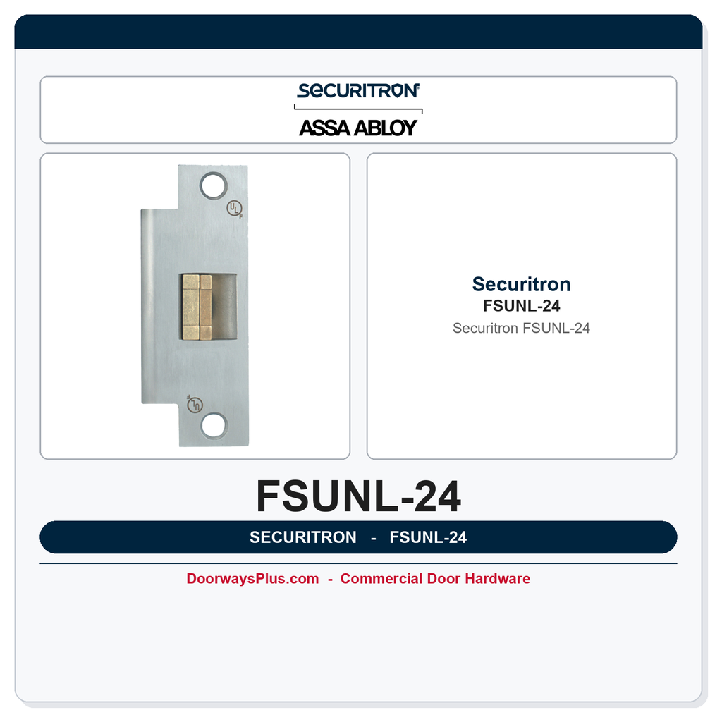 Securitron FSUNL-24 UnLatch Module - Field Selectable Fail Safe or Fail Secure, 24 VDC