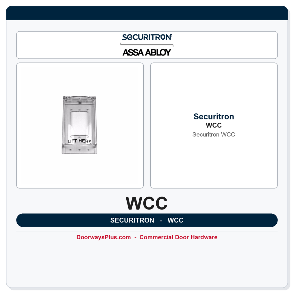 Securitron WCC Weather Cover - Wall Mount, Single Gang
