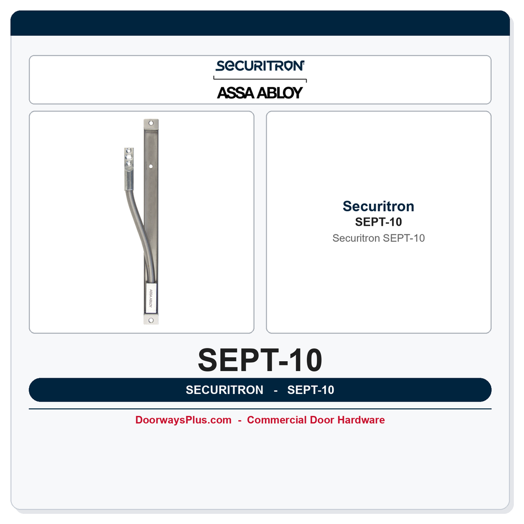 Securitron SEPT-10 Square-Cut Electrical Power Transfer - 10 Wire