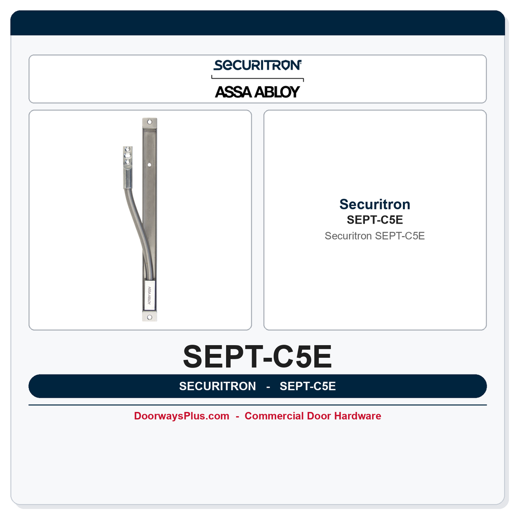 Securitron SEPT-C5E Square-Cut Electrical Power Transfer - CAT5E