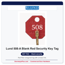 Lund 508-A Blank Red Security Key Tag