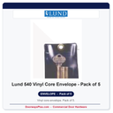 Lund 540 Vinyl Core Envelope - Pack of 5