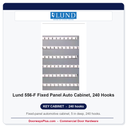 Lund 556-F Fixed Panel Auto Cabinet, 240 Hooks