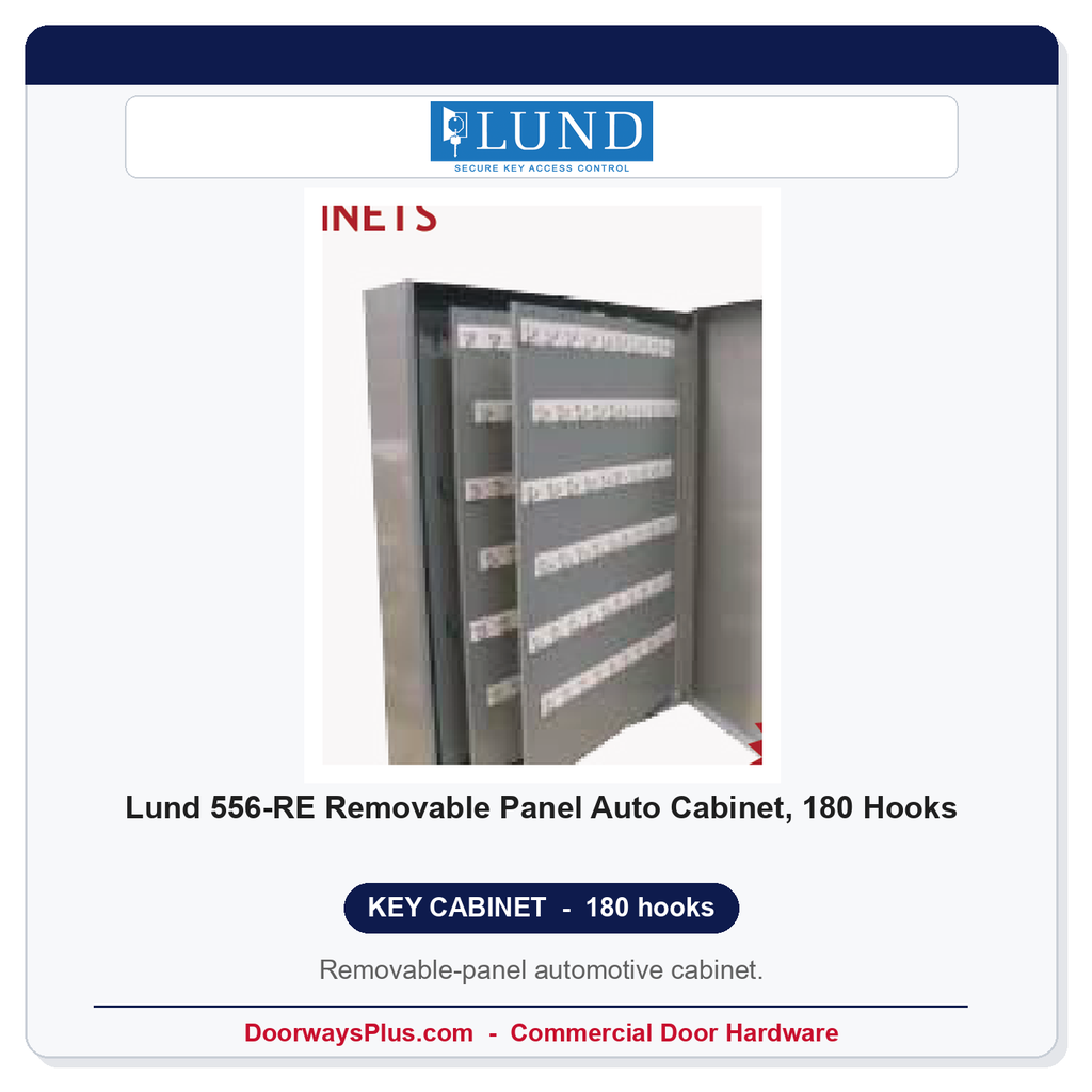 Lund 556-RE Removable Panel Auto Cabinet, 180 Hooks