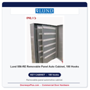 Lund 556-RE Removable Panel Auto Cabinet, 180 Hooks