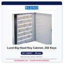 Lund Big Head Key Cabinet, 350 Keys