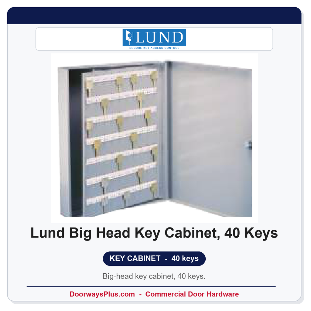 Lund Big Head Key Cabinet, 40 Keys