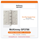 McKinney SP3786 5 x 4-1/2 StormPro Tornado Resistant Heavy Weight Ball Bearing Hinge