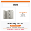 McKinney TA2395 5 Swing Clear Standard Weight Hinge