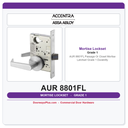 Accentra AUR 8801FL Passage Or Closet Mortise Latchset – Grade 1 Durability
