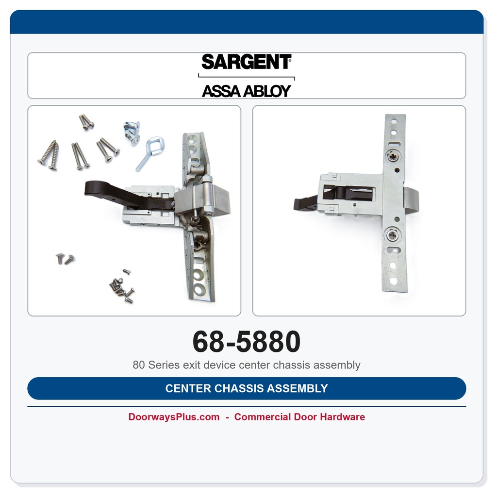 Sargent 68-5880 Center Chassis Assembly | 8500 Series Rim Exit Device Part