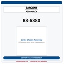 Sargent 68-5880 Center Chassis Assembly | 8500 Series Rim Exit Device Part