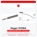 Hager 810SA Overhead Rain Drip Guard – Mill Aluminum