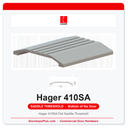 Hager 410SA Flat Saddle Threshold | 4" Wide x 1/2" High | Mill Aluminum | ADA Compliant