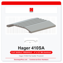 Hager 410SA Flat Saddle Threshold | 4" Wide x 1/2" High | Mill Aluminum | ADA Compliant