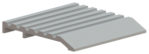 Hager 432SA 4" Wide x 1/2" Tall Butt Tile Threshold