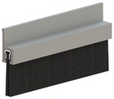 Hager 801S Nylon Brush Sill Sweep – Mill Aluminum, UL Listed, 36" or 48"