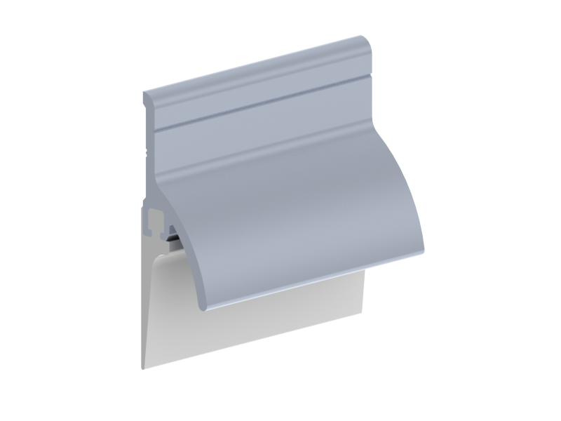 Hager 770S Vinyl Sill Sweep with Rain Drip x Mill Aluminum Finish - 36 or 48 length