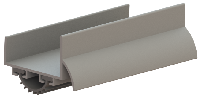 Hager 778S Door Bottom Shoe | Rain Drip | Grey Vinyl | Mill Aluminum | UL10C Fire Rated