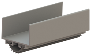 Hager 779S Door Bottom Shoe Grey Vinyl Insert 36 Inch