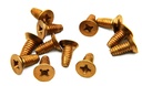 Hager 1-800-7375 12-24 x 1/2" FPHM Hinge Screws US10 Satin Bronze | Pkg of 12 or 100