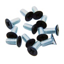 Hager 1-800-7725 Machine Screws 12-24 x 1/2" FPHM Black Pkg