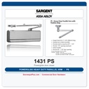 Sargent 1431 PS Powerglide Heavy Duty Parallel Arm Door Closer with Positive Stop | ANSI Grade 1