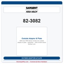 Sargent 82-3082 Outside Adaptor & Plate Assembly – 7800 & 8200 Series Mortise Lock
