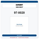 Sargent 97-0020 Rod Guide | 8700 9700 3727 2727 SVR Exit Device Part