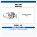 Sargent 7U15 LL Passage Lever Latchset — Commercial Cylindrical