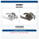Sargent 10XG05 LL Grade 1 Office Entry Lever Cylindrical Lockset