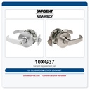 Sargent 10XG37 LL Classroom Lever Lockset | Grade 1 Cylindrical ADA