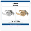 Sargent 28-10XG24 LL Entrance Lever Lockset | Grade 1 Commercial Cylindrical