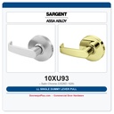Sargent 10XU93 LL Single Dummy Lever Pull – Satin Chrome (US26D / 626)
