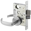 Accentra 8822FL Mortise Lockset Dormitory/Exit Less Cylinder US26D