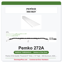 Pemko 272A Saddle Threshold 6" Wide x 1/4" High – Mill Aluminum, ADA, Fire Rated