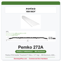 Pemko 272A Saddle Threshold 6" Wide x 1/4" High – Mill Aluminum, ADA, Fire Rated