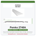 Pemko 2748A Fluted Saddle Threshold 8" Wide x 1/4" High – Mill Aluminum | ADA & UL Fire Rated