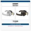 Sargent 11G05 LL Heavy Duty Office Lever Lockset | 10 Line Grade 1