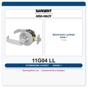 Sargent 11G04 LL Heavy Duty Storeroom Lever Lockset | Grade 1 Commercial