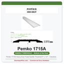Pemko 1715A Heavy-Duty Fluted Saddle Threshold 5" x 1/2" – Industrial Nickel-Aluminum