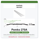 Pemko 270A Saddle Threshold 4" Wide x 1/4" High ADA Fire Rated Mill Aluminum