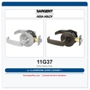 Sargent 11G37 LL Classroom Lever Lockset – Extra Heavy Duty
