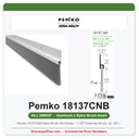Pemko 18137CNB Nylon Brush Sill Sweep – 1-3/8" Extended Brush, UL 10C Fire Rated